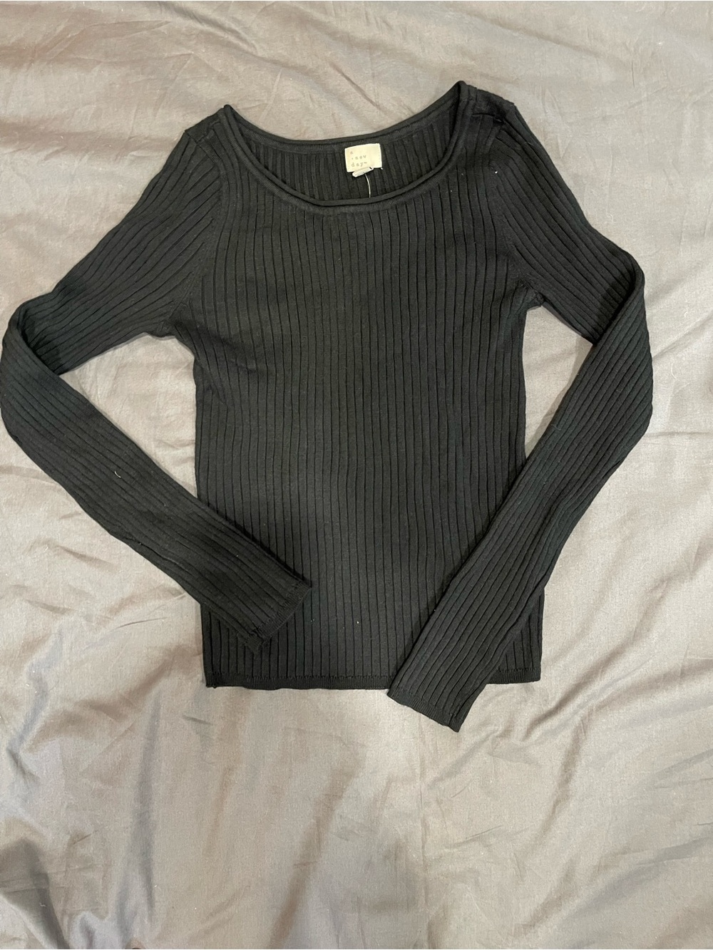 a new day Women’s NWT Black Ribbed Sweater